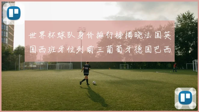 世界杯球队身价排行榜揭晓法国英国西班牙位列前三葡萄牙德国巴西身价均超九亿欧元